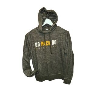 Green Bay Packers GO PACK GO Hoodie Sweatshirt Adult S